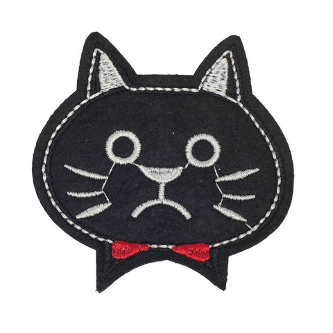 PC2425 - Upset Cat Head (Iron On)