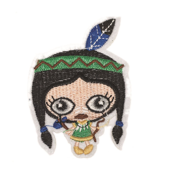 PC2303 - Cute Tribe Girl Cartoon (Iron On)