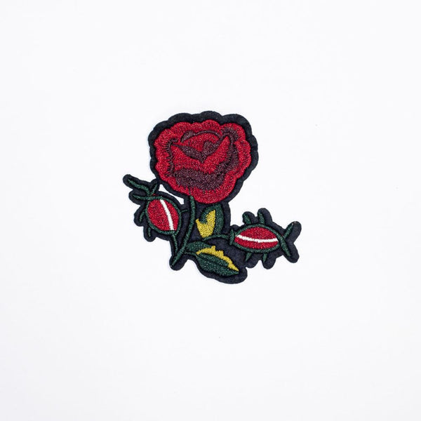 PC2172 - Red Rose Flower (Iron On)