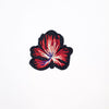 PC2184 - Black Red Flower (Iron On)