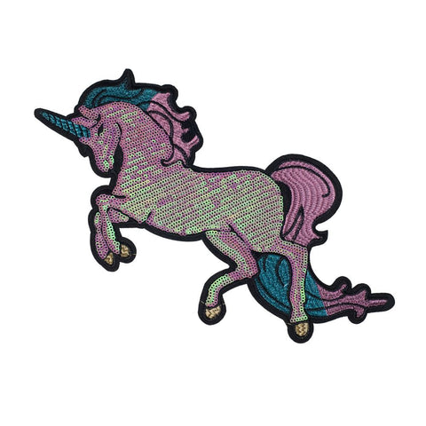 PC2422 - Sequin Pink Unicorn L (Iron On)