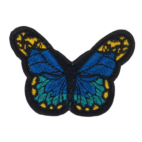 PC2418B - Blue Dots Butterfly (Iron On)
