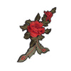 PC2473 - Red Flower Feather (Iron On)