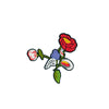 PC2725 - Red Purple Flower Bunch (Iron On)