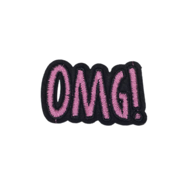 PC2214 - OMG! Text Effect Pink (Iron On)