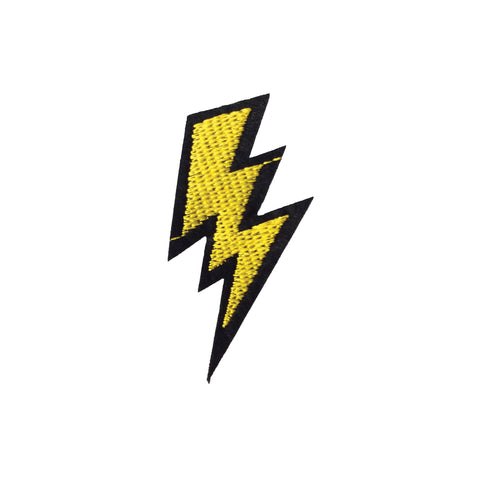 PC2432B - Yellow Lightning Bolt (Iron On)