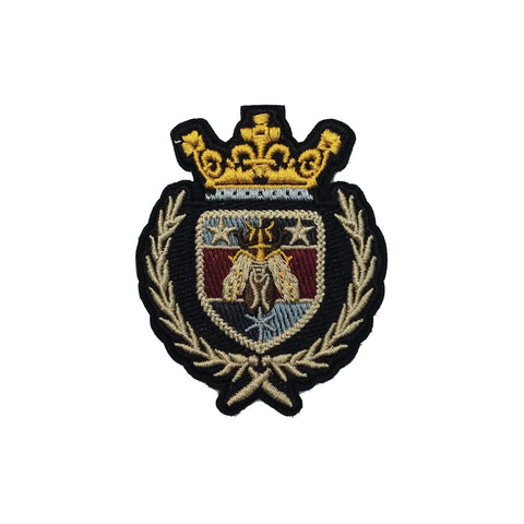 PC4165 - Bee Crown Crest (Sew On)