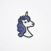 PC2124 - White Unicorn Purple Hair (Iron On)