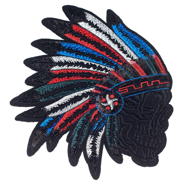 PC2373 - Native American Skull (Iron On)