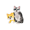 PC3686 - Double Cats (Iron On)