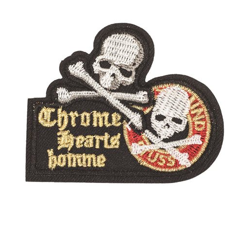 PC2293 - Chrome hearts homme skull badge (Iron on)