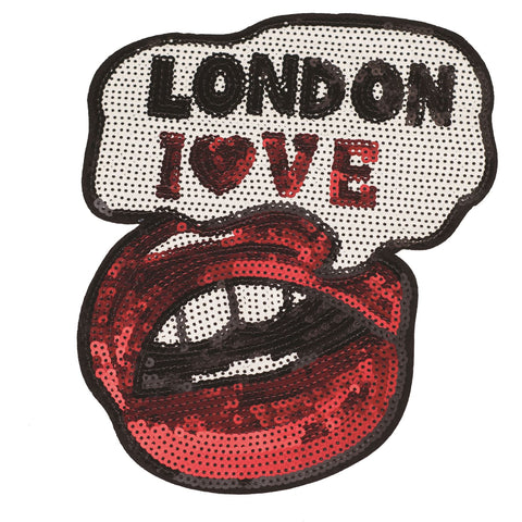 PC2325 - Lip with London Love Bubble XL (Sew on)