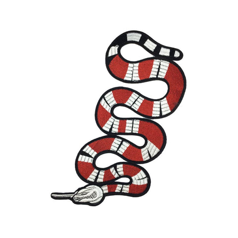 PC2155D - Red Stripes Snake Animal XL (Iron On)