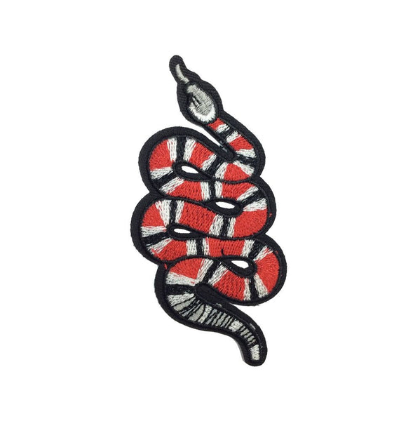 PC2155C - Red Stripes Snake Animal S (Iron On)