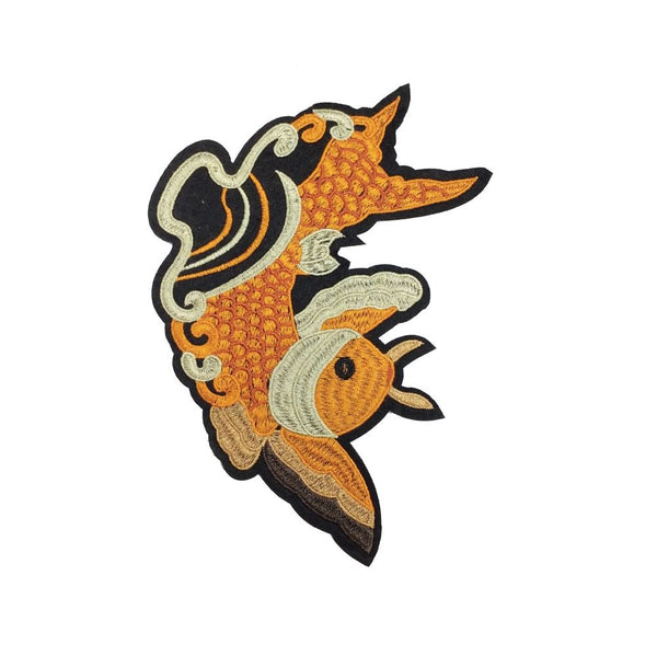 PC3338B - Orange Scaley Fish L (Iron On)