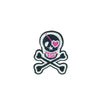PC2654 - X Skull Pink Pink Eye Patch (Sew On)