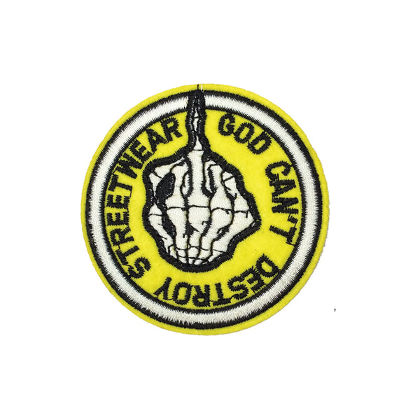 PC3389 - Cant Destroy Skeleton Middle Finger (Iron On)