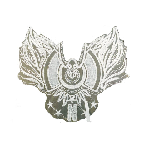 PC2862 - White Transparent Lace Decorative Wings (Sew On)