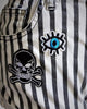 PC3648B - Black Pirate Skull S (Iron On)