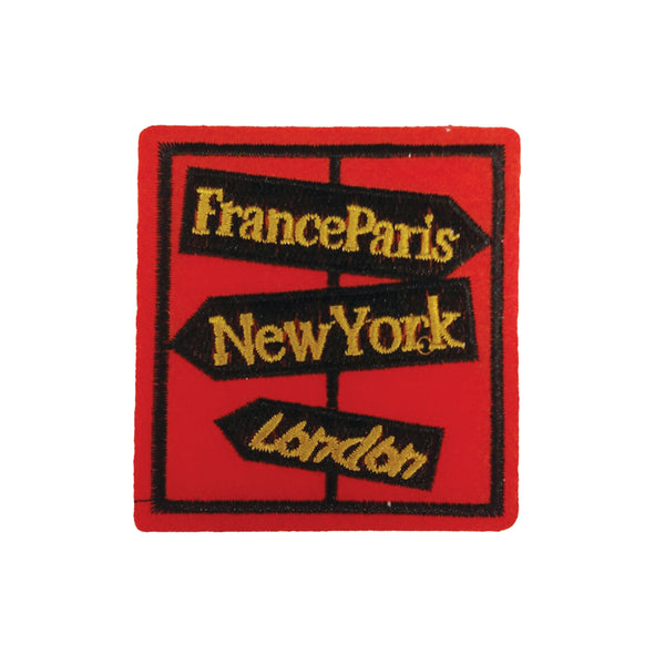 PC3249 - New York London France Paris Signs (Iron On)