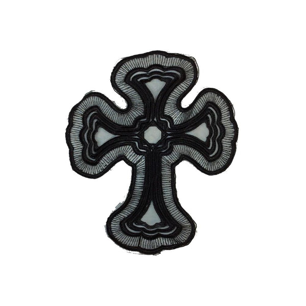 PC2964 - Black Lace Cross (Sew On)