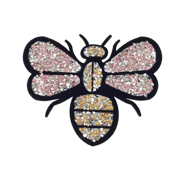 PC3034 - Pink Stone Butterfly (Iron On)