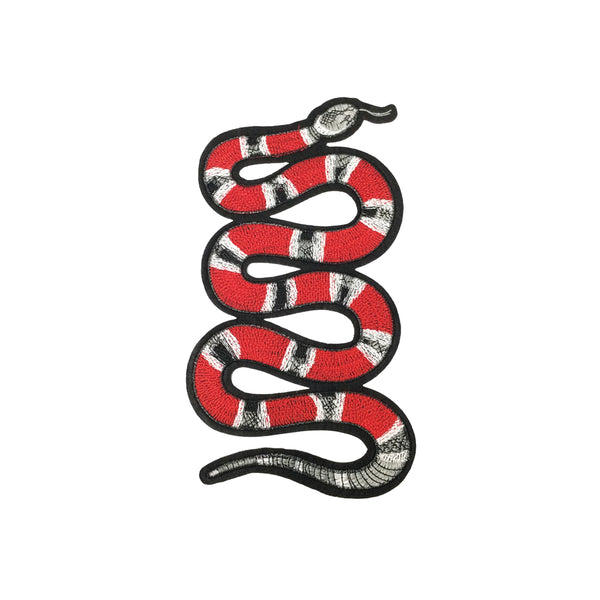 PC2155E - Red Stripes Snake Animal XL L (Iron On)