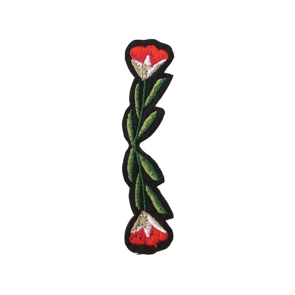 PC2700B - Small Poppy Branch Flower (Iron On)