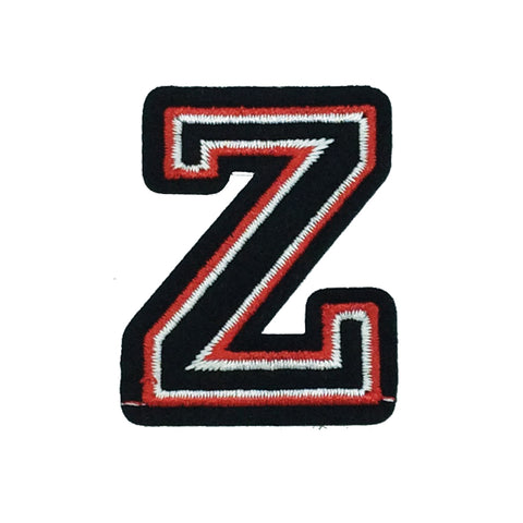 PC2922 - Black and Red Letter Z (IRON ON)