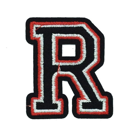 PC2926 - Black and Red Letter R (Iron On)