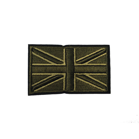 PC2934C - Navy Green Union Jack Flag (Iron On)
