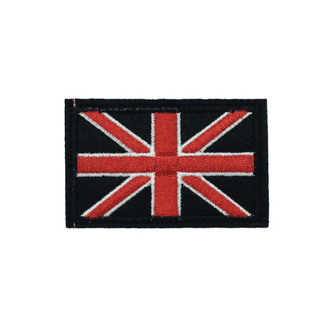 PC2934 - Black Union Jack Flag (Iron On)