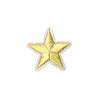 PC2953C - Gold White Star (Iron On)