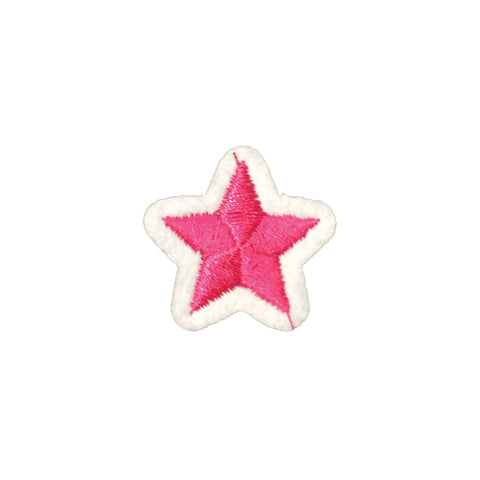 PC2953D - White Pink Star XS (Iron On)