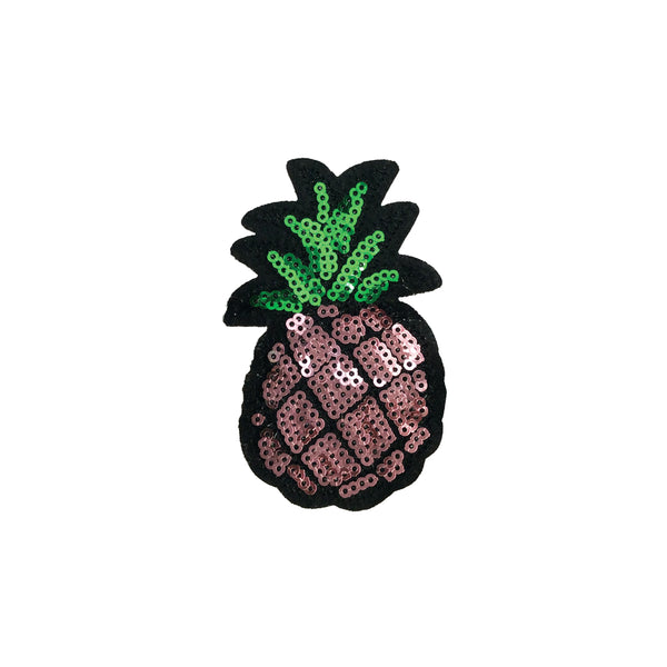 PC2957B - Purple Sequin Pineapple (Iron On)