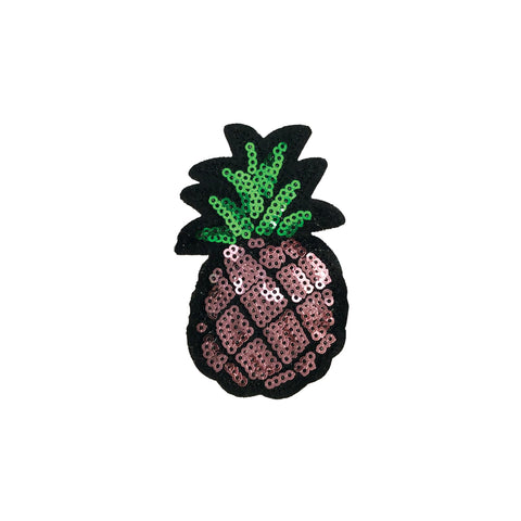 PC2957B - Purple Sequin Pineapple (Iron On)