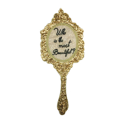 PC2971 - Golden Beautiful Mirror Text (Iron On)