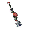PC2991 - Pink Long Flower Branch with Ribbon (Iron On)