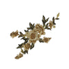PC2994 - Light Brown Embroidered Flower (Iron On)