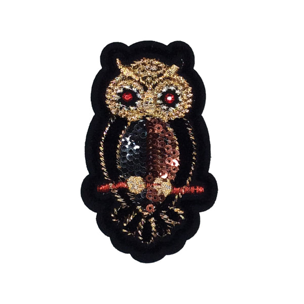 PC3019 - Luxury Velvet Owl (iron on)