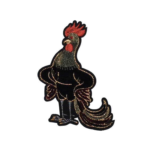 PC3020 - Luxury Velvet Sassy Rooster (iron on)