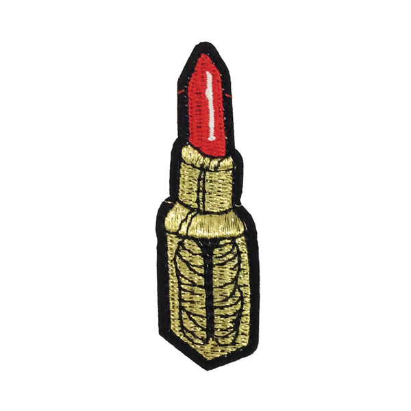 PC3026 - Red Gold Lipstick Tube (Iron On)