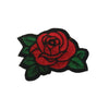 PC3049 - Small Red Rose Lighter Green (Iron On)