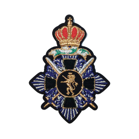 PC3141 - Special Collection Luxury Crown Lion Emblem (Iron On)