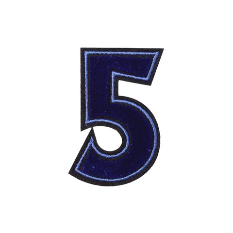 PC3143E - Special Collection Luxury Velvet Number Five (Iron On)
