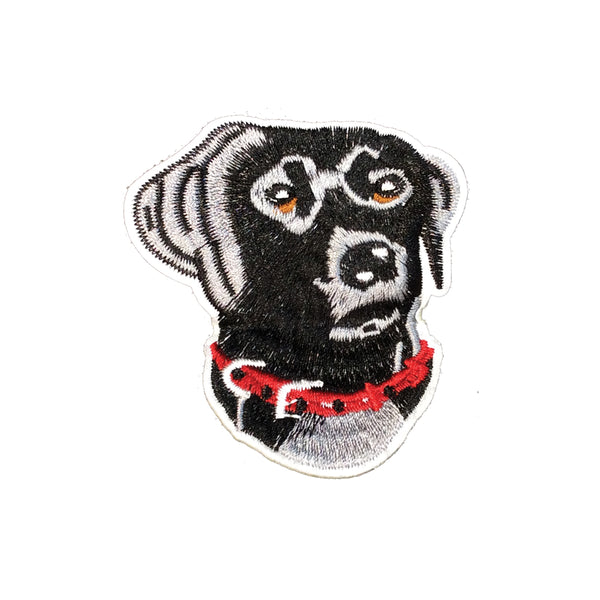 PC3159 - Black Labrador Dog (Iron on)
