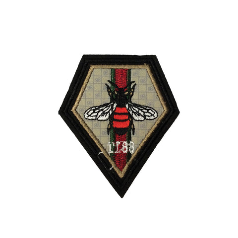 PC3210C - Diamond Bee Flag (Iron On)