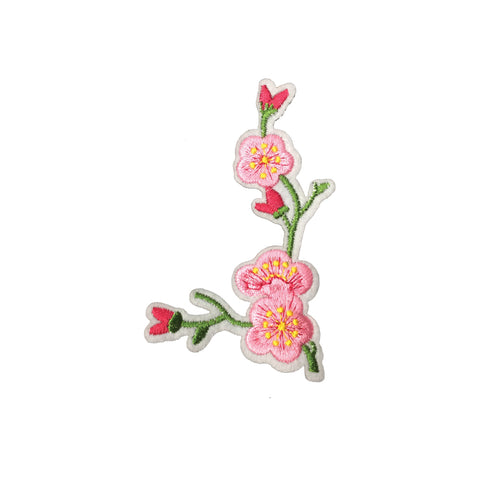 PC3324B - Pink Luminous Plant Flower (Iron On)