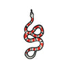 PC3536B - Red Stripes Snake L (Iron On)