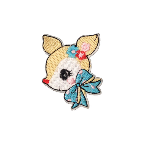 PC3702 - Cute Deer With Bow (Iron On)